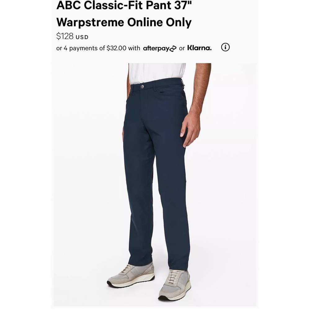NWOT Lululemon ABC Pant Classic LONG